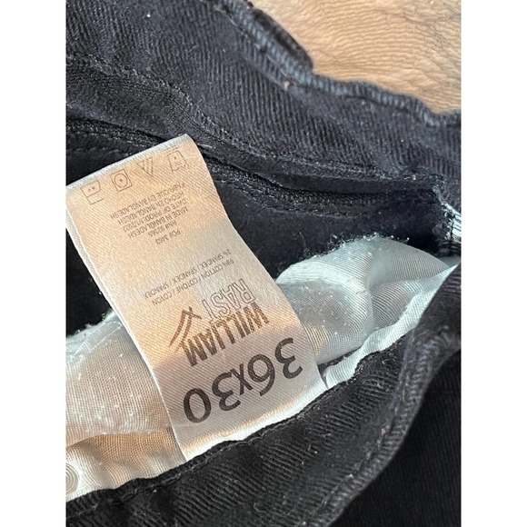 William Rast Dean Slim Fit Black Jeans Mens 36x30 - Picture 6 of 6